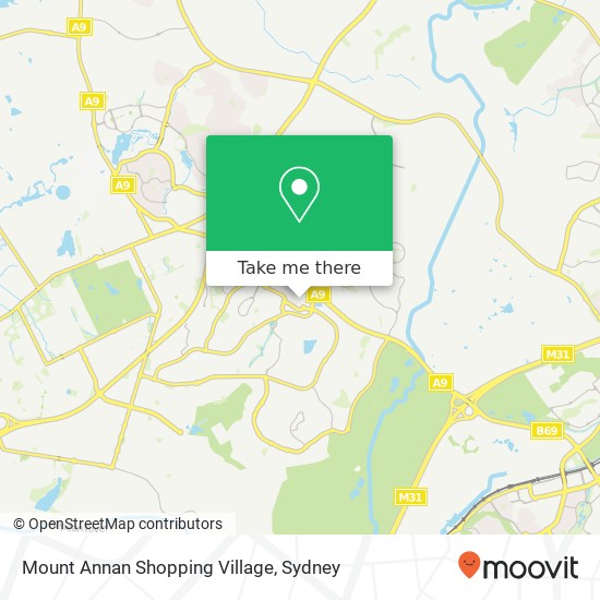 Mount Annan Shopping Village map