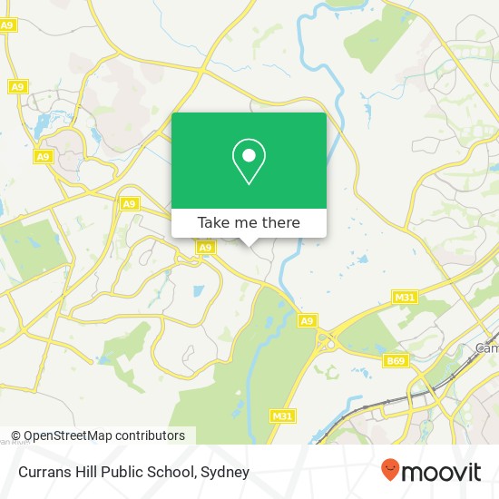 Mapa Currans Hill Public School