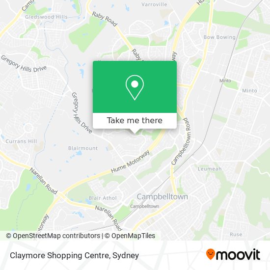 Claymore Shopping Centre map