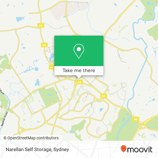 Mapa Narellan Self Storage