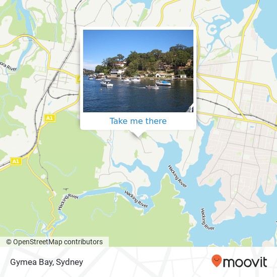 Mapa Gymea Bay