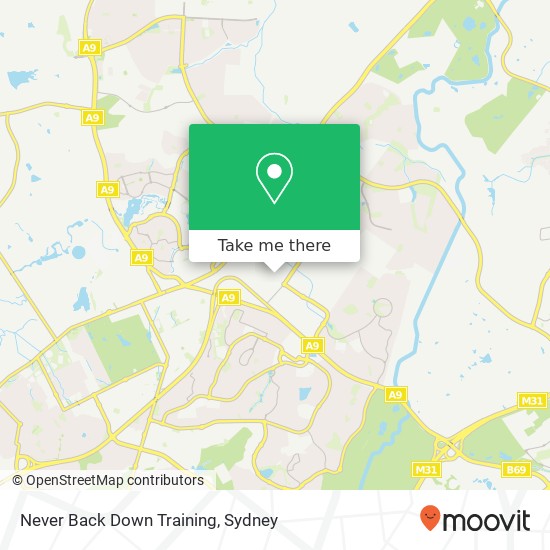 Never Back Down Training map