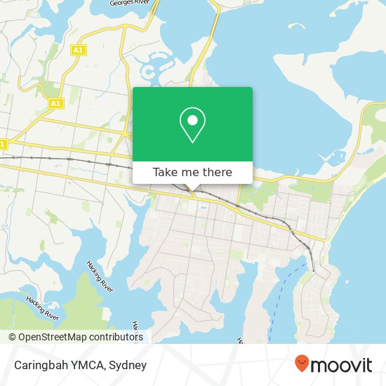 Caringbah YMCA map