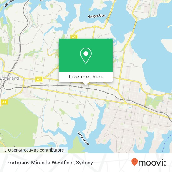 Portmans Miranda Westfield map