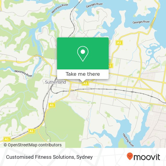 Customised Fitness Solutions map