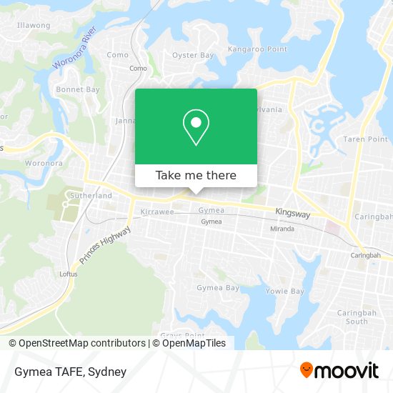 Gymea TAFE map