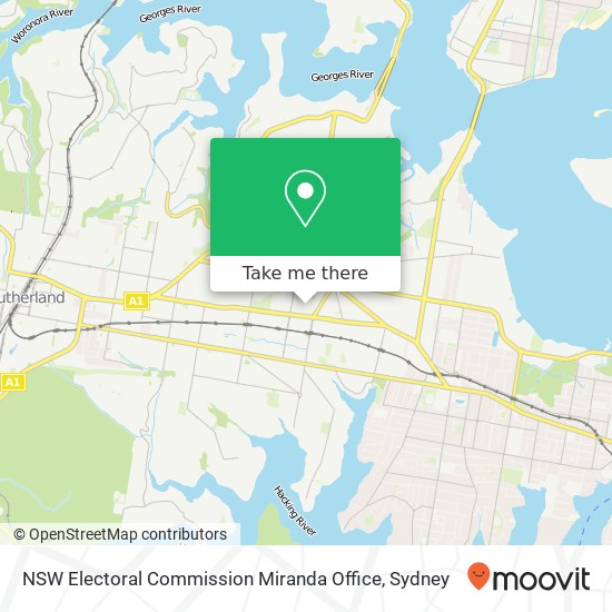 NSW Electoral Commission Miranda Office map