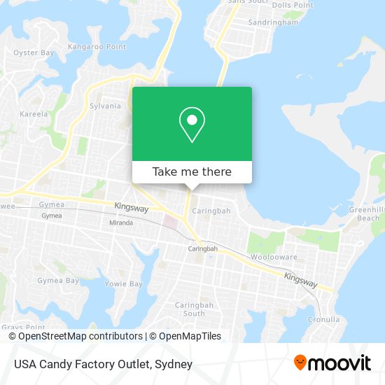 USA Candy Factory Outlet map