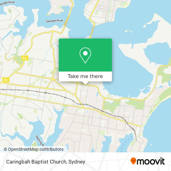 Caringbah Baptist Church map
