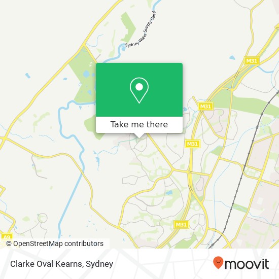 Clarke Oval Kearns map