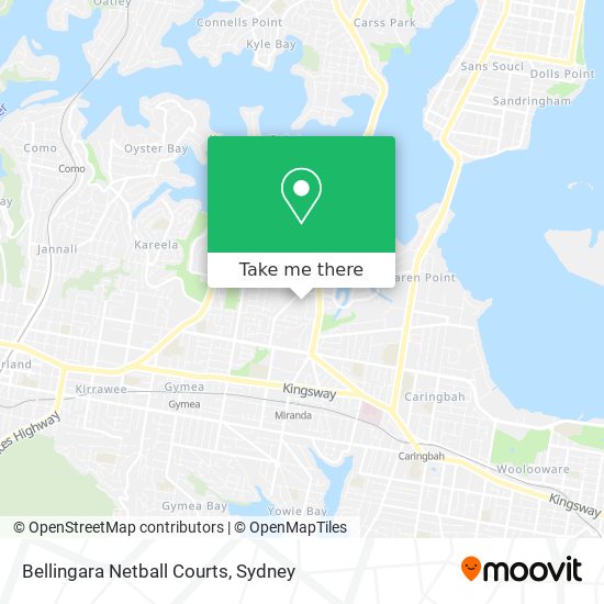 Mapa Bellingara Netball Courts