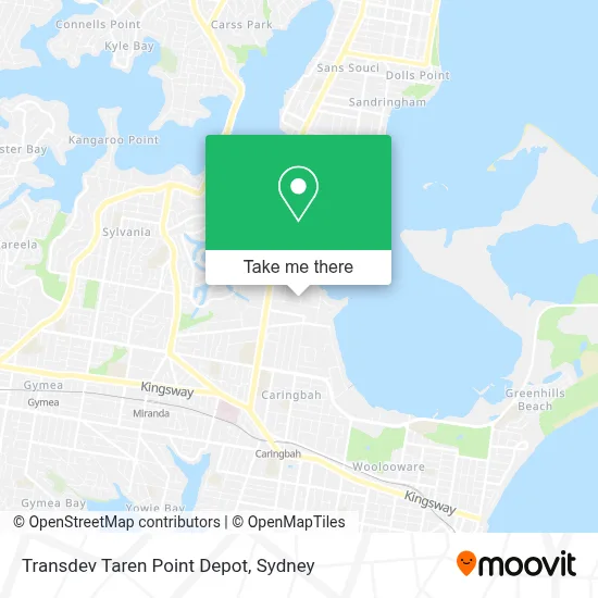 Mapa Transdev Taren Point Depot