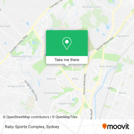 Raby Sports Complex map