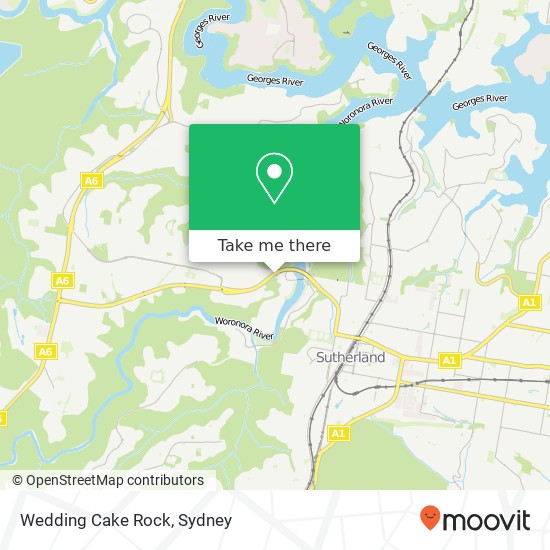 Wedding Cake Rock map