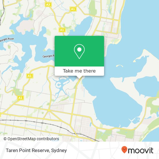 Taren Point Reserve map