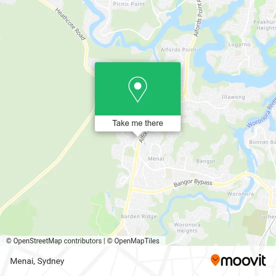 Menidi Maps How to Get to Menai by Bus or Train?