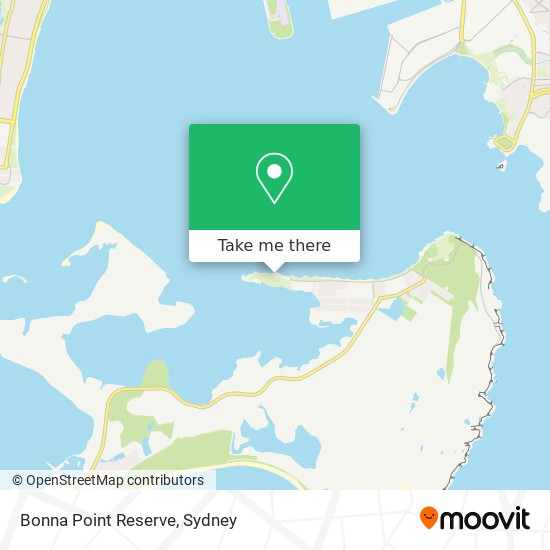 Bonna Point Reserve map