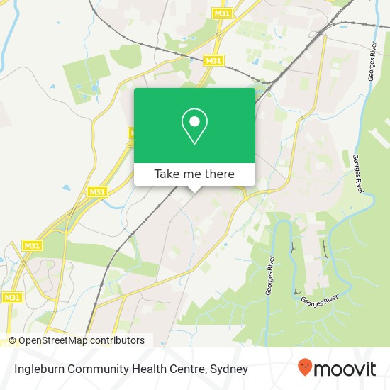 Mapa Ingleburn Community Health Centre