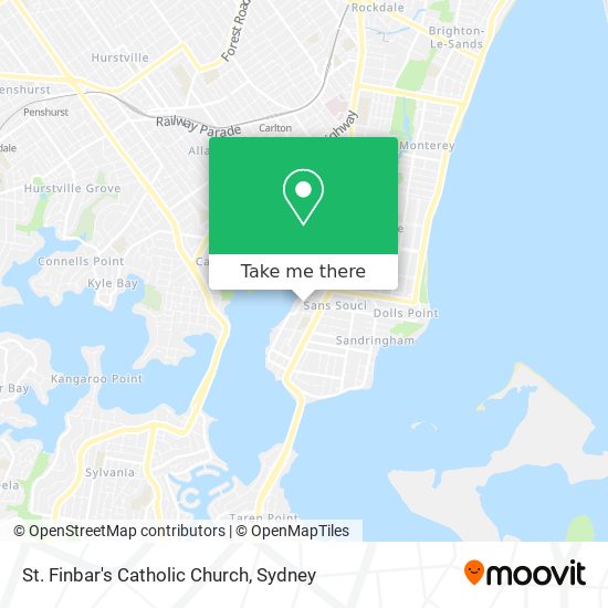 St. Finbar's Catholic Church map