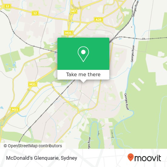McDonald's Glenquarie map