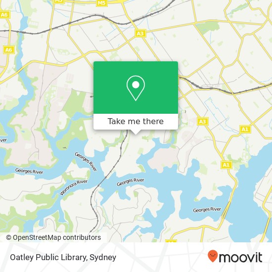 Mapa Oatley Public Library