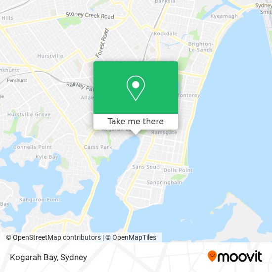 Mapa Kogarah Bay