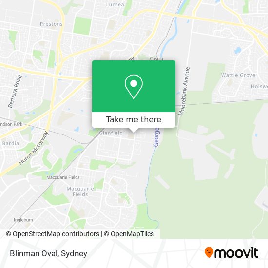 Blinman Oval map