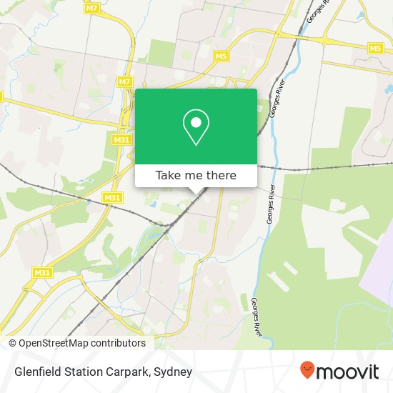 Glenfield Station Carpark map