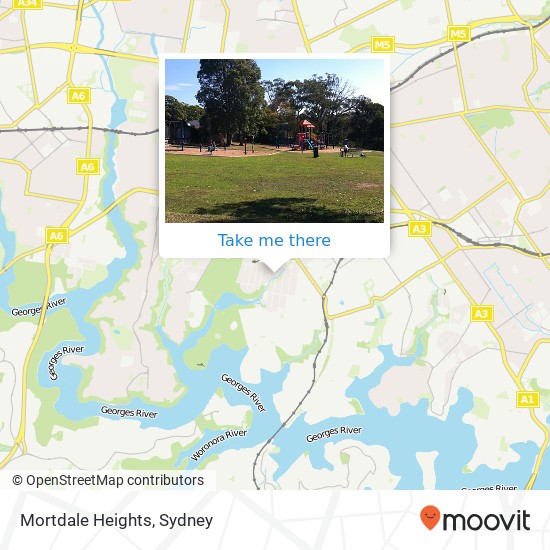 Mapa Mortdale Heights