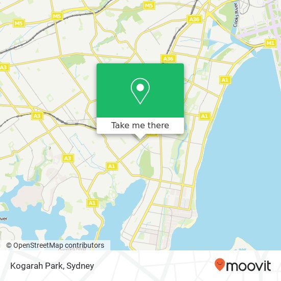 Mapa Kogarah Park