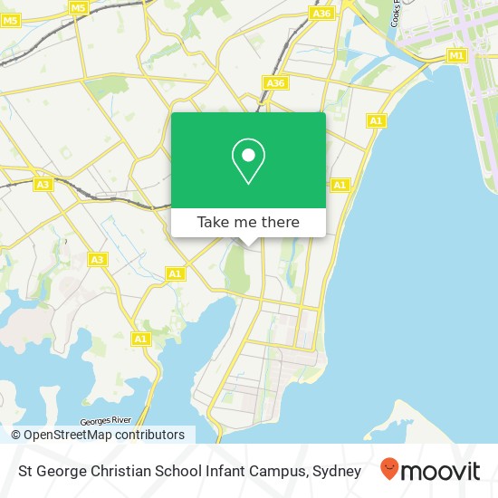 Mapa St George Christian School Infant Campus