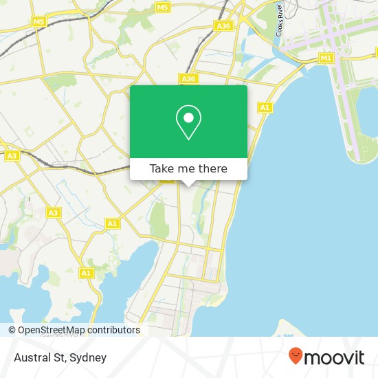 Austral St map