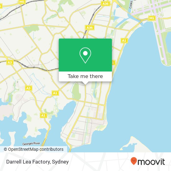 Darrell Lea Factory map
