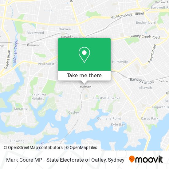 Mark Coure MP - State Electorate of Oatley map