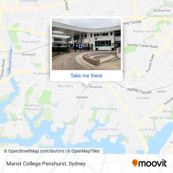 Marist College Penshurst map