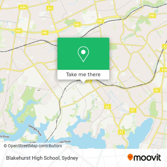 Mapa Blakehurst High School