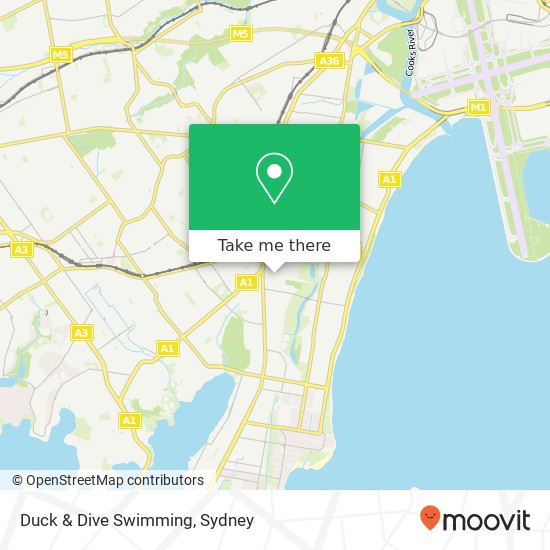 Mapa Duck & Dive Swimming