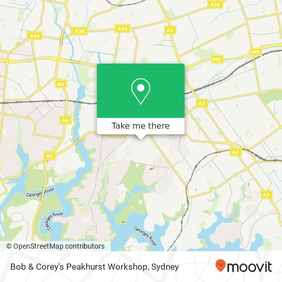 Bob & Corey's Peakhurst Workshop map