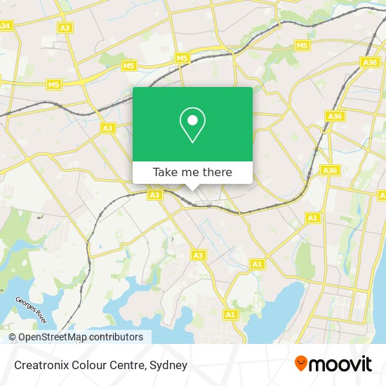 Creatronix Colour Centre map