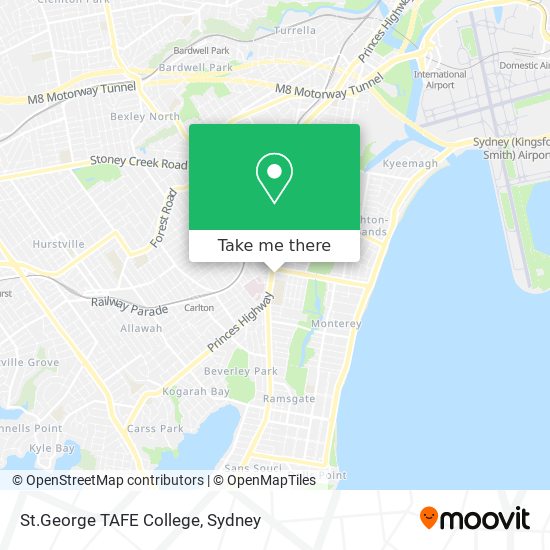 St.George TAFE College map