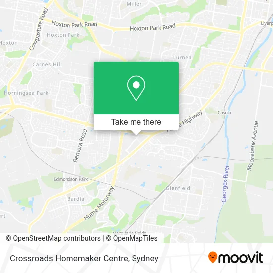 Mapa Crossroads Homemaker Centre