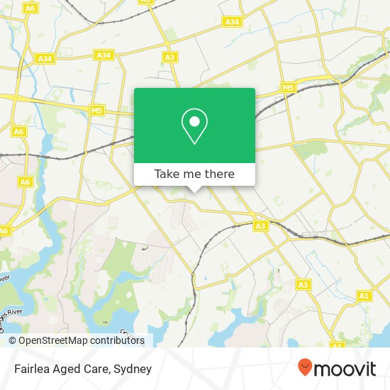 Fairlea Aged Care map