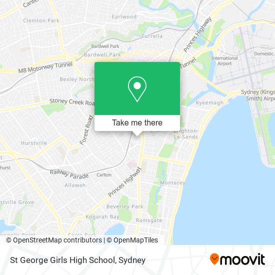 St George Girls High School map