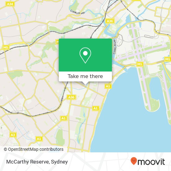 Mapa McCarthy Reserve