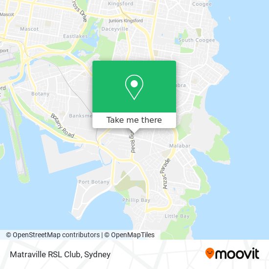 Matraville RSL Club map