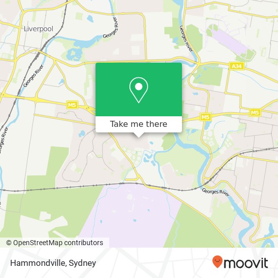 Mapa Hammondville