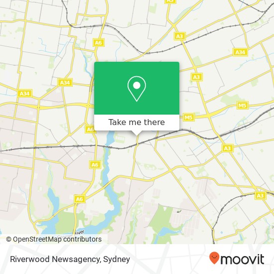 Riverwood Newsagency map