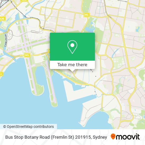 Bus Stop Botany Road (Fremlin St) 201915 map