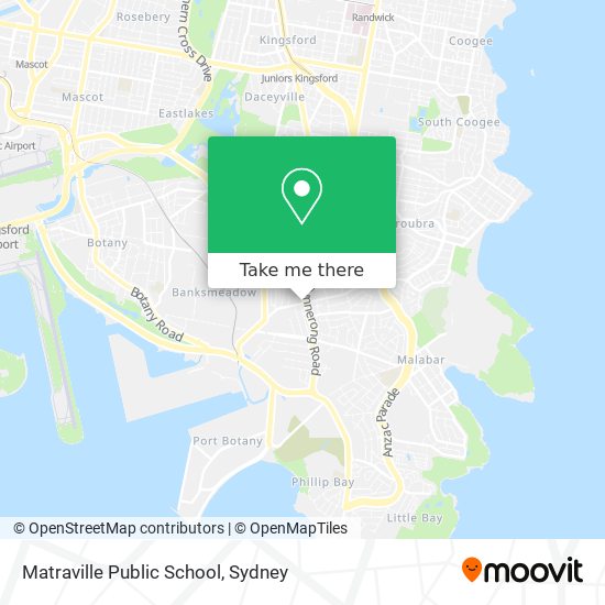 Mapa Matraville Public School