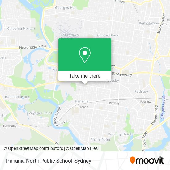 Mapa Panania North Public School